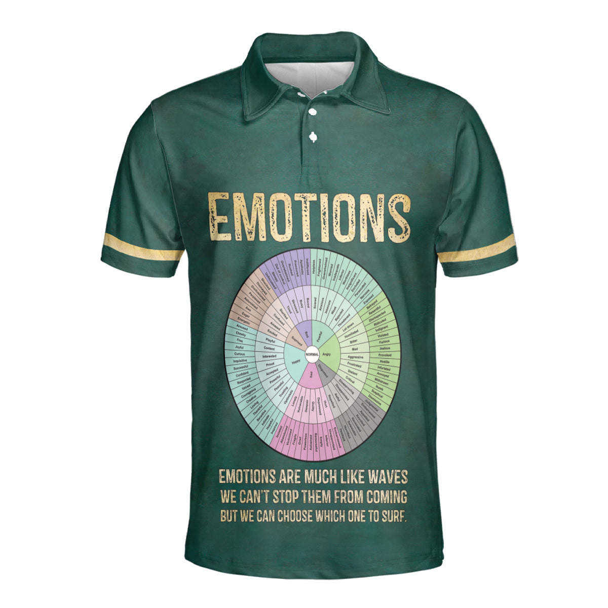 Petthouse | Emotions Are Much Like Waves Polo Shirt Emotions Sport Shirt Friends Gift