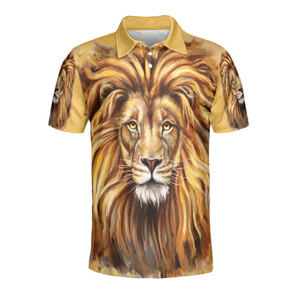 Petthouse | Lion Of Judah Polo Shirt Christian Lion Sport Shirt Lion Lovers Gift Religious Gift