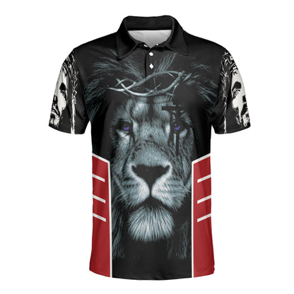 Petthouse | Jesus Lion Christian Polo Jesus Believer Christmas Gift Family, Jesus Unisex Polo Shirt