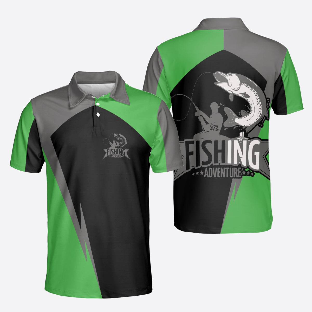 Petthouse | Fishing Dad Lovers Polo Shirt, Fishing Adventure Dad Grandpa Gift Polo, Fisher Fans Gift