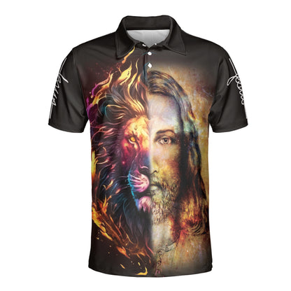 Petthouse | Jesus Christian Lion Of Judah Polo Shirt God Christ Sport Shirt Bible Verse Religious Gift