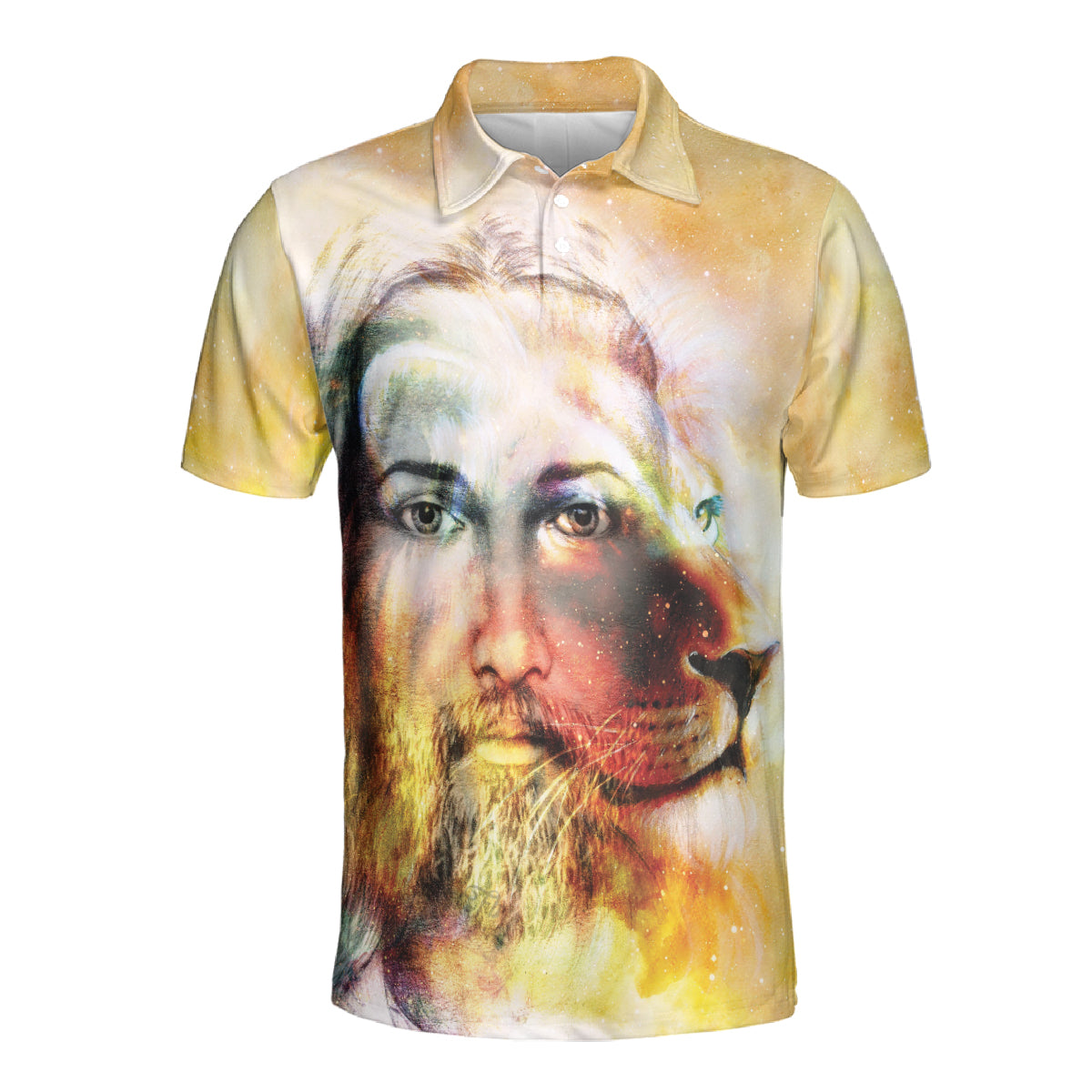 Petthouse | Jesus Christian Lion Of Judah Polo Shirt The Heavens Are Roaring Sport Shirt God Lovers Gift