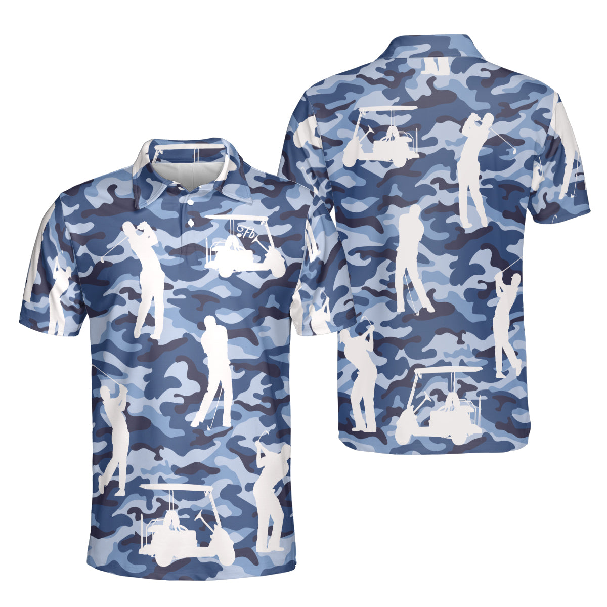 Petthouse | Golf Camo Polo Shirt Golf Cart Golf Player Gift Ideas Unisex Polo Shirt