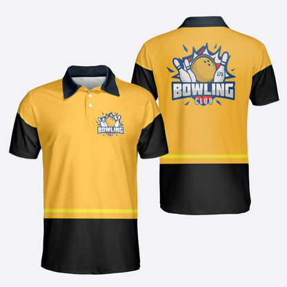 Petthouse | Bowling Club Printed Polo Shirt, Bowling Player Fans Christmas Gift Idea