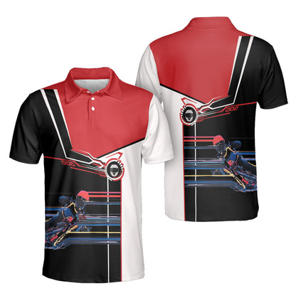 Petthouse | Motorcycle Polo Shirt Motor Racing Mens Polo Shirt Eat Sleep And Speed