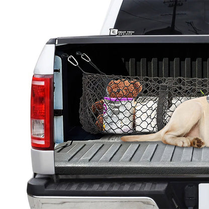 Petthouse | Labrador Retriever Tailgate Wraps For Trucks Storage Cargo Net Print Graphic Wraps Fun Car Decor