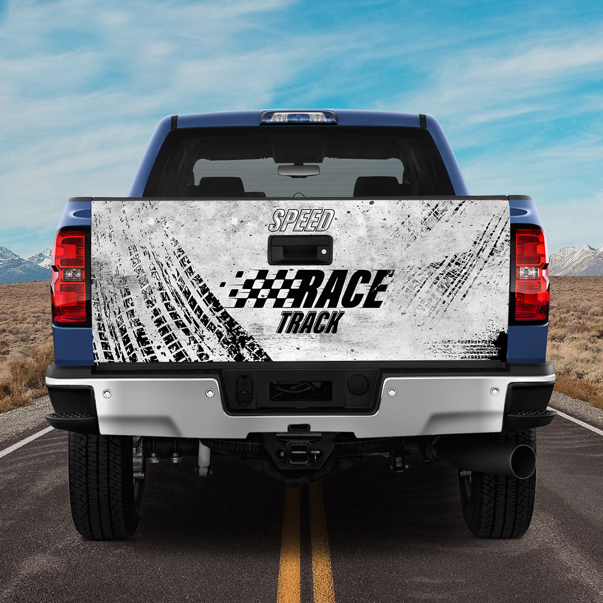 Petthouse | Race Track Tailgate Wrap Love Speed Tailgate Wrap Truck Tailgate Wrap Speed Lover Wrap