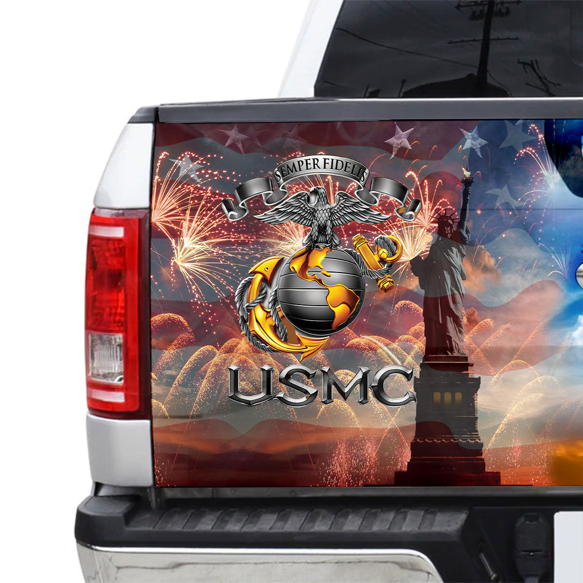 Petthouse | Truck Decals Home Of The Free Truck Tailgate Decal Sticker Wrap American Patriot Stickers Graphics