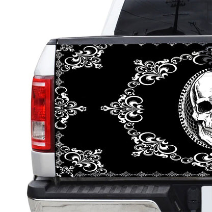 Petthouse | Truck Decals Skull Danmask Seamless Tailgate Wrap Graphic Decals Bumper Sticker Truck Tailgate Wrap