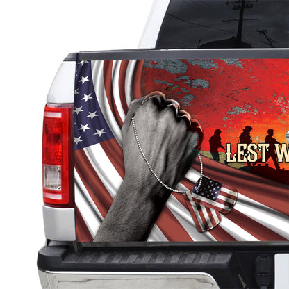 Petthouse | American Veteran Poppy Tailgate Wrap Us Soldiers Memorial Day Decoration Grandpa Daddy Gift Idea