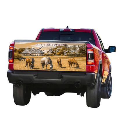 Petthouse | Horse Truck Tailgate Wrap Horse Farmhouse Cowboy Gift Live Like Someone Left Gate Open