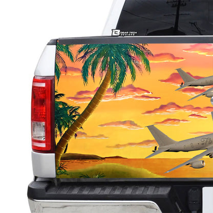 Petthouse | Plane Traveling Wrap Hawaii Travel Wrap Summer Vacation Cover Sunset Ocean Cover Car Decoration