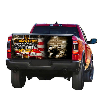 Petthouse | Way Maker Tailgate Wrap My God Tailgate Wrap Lion Jesus Tailgate Wrap Christian Gift