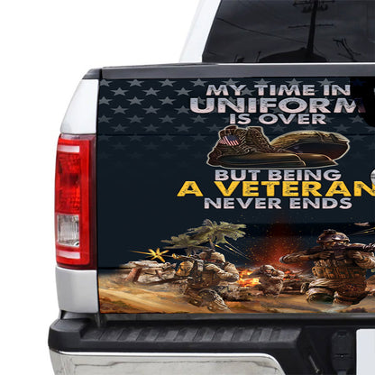 Petthouse | Army Veteran Truck Tailgate Decal Sticker Wrap Home Of The Free \ntailgate Mural Car Decor