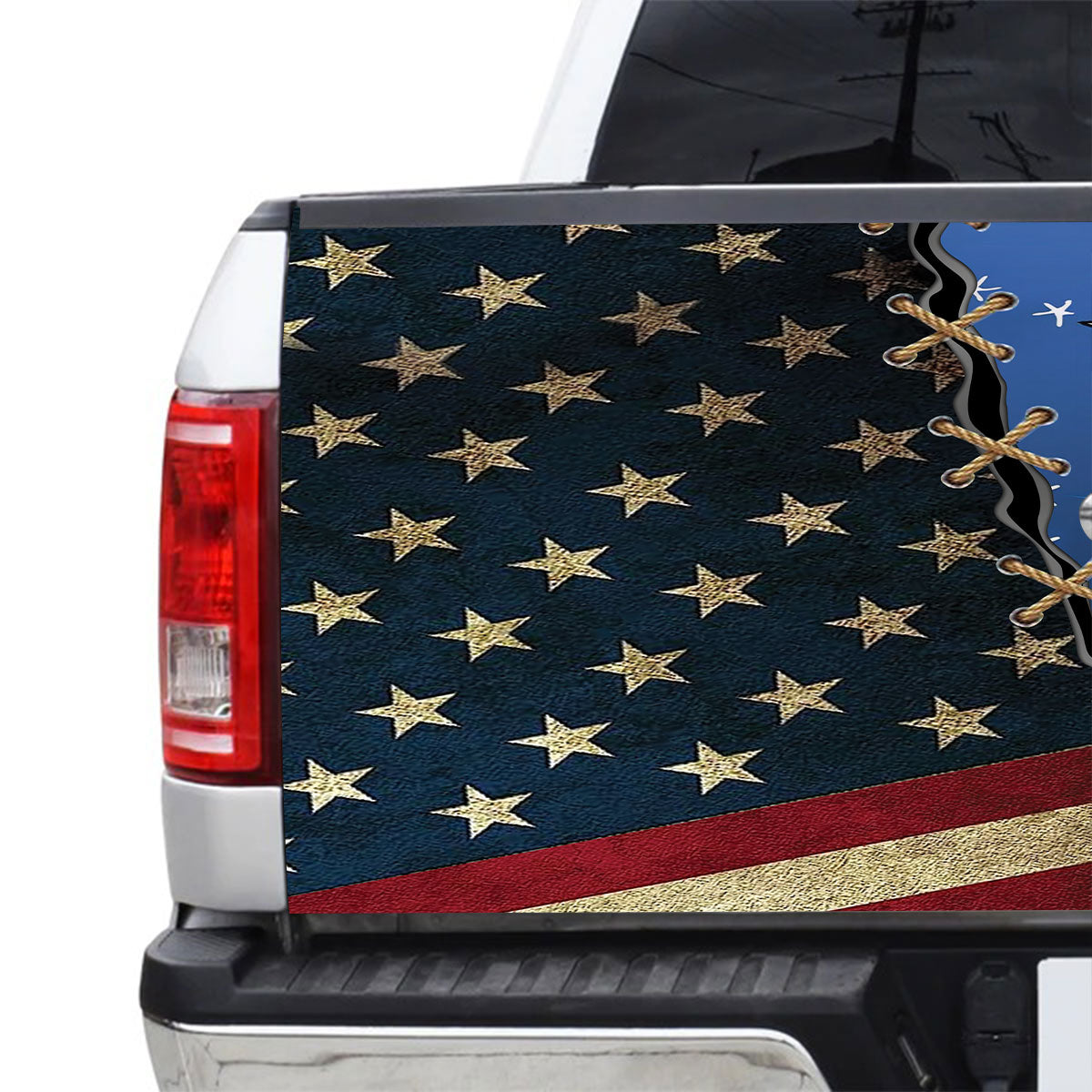 Petthouse | American Eagle Tailgate Wrap Vinyl Graphic Decal American Pride Sticker Truck Decoration