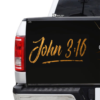 Petthouse | Jesus Christ Tailgate Wrap Christ God Tailgate Cover Christian Car Decal Car Accessories