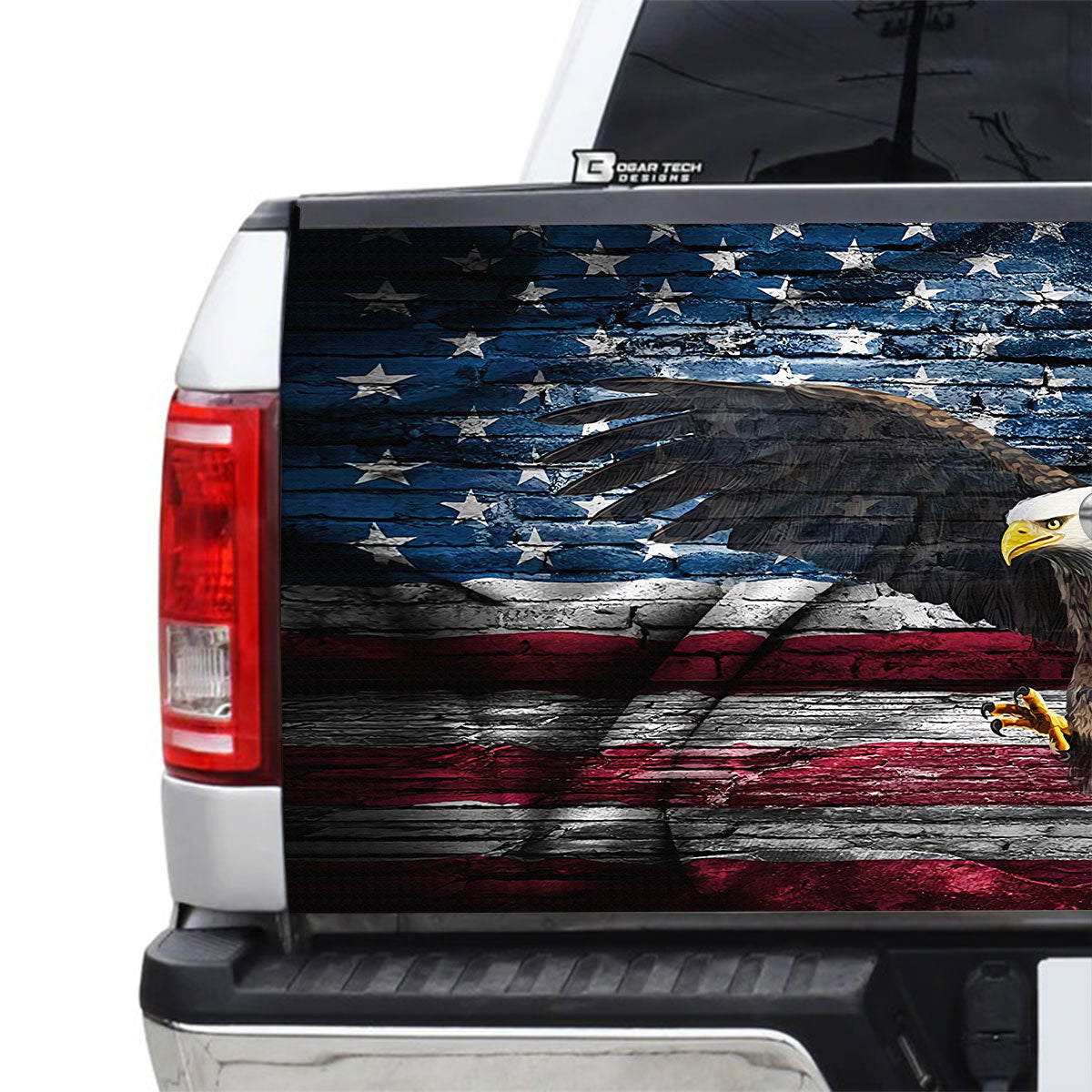 Petthouse | Ea*gle American Printed Tailgate Wrap, Patriotic Day Truck Decor Fathers Day Gift