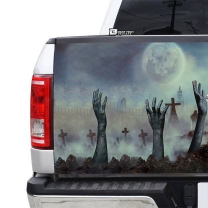 Petthouse | Creepy Hand Tailgate Wrap, Creepy Halloween Tailgate Wrap, \nhalloween Night Tailgate Wrap