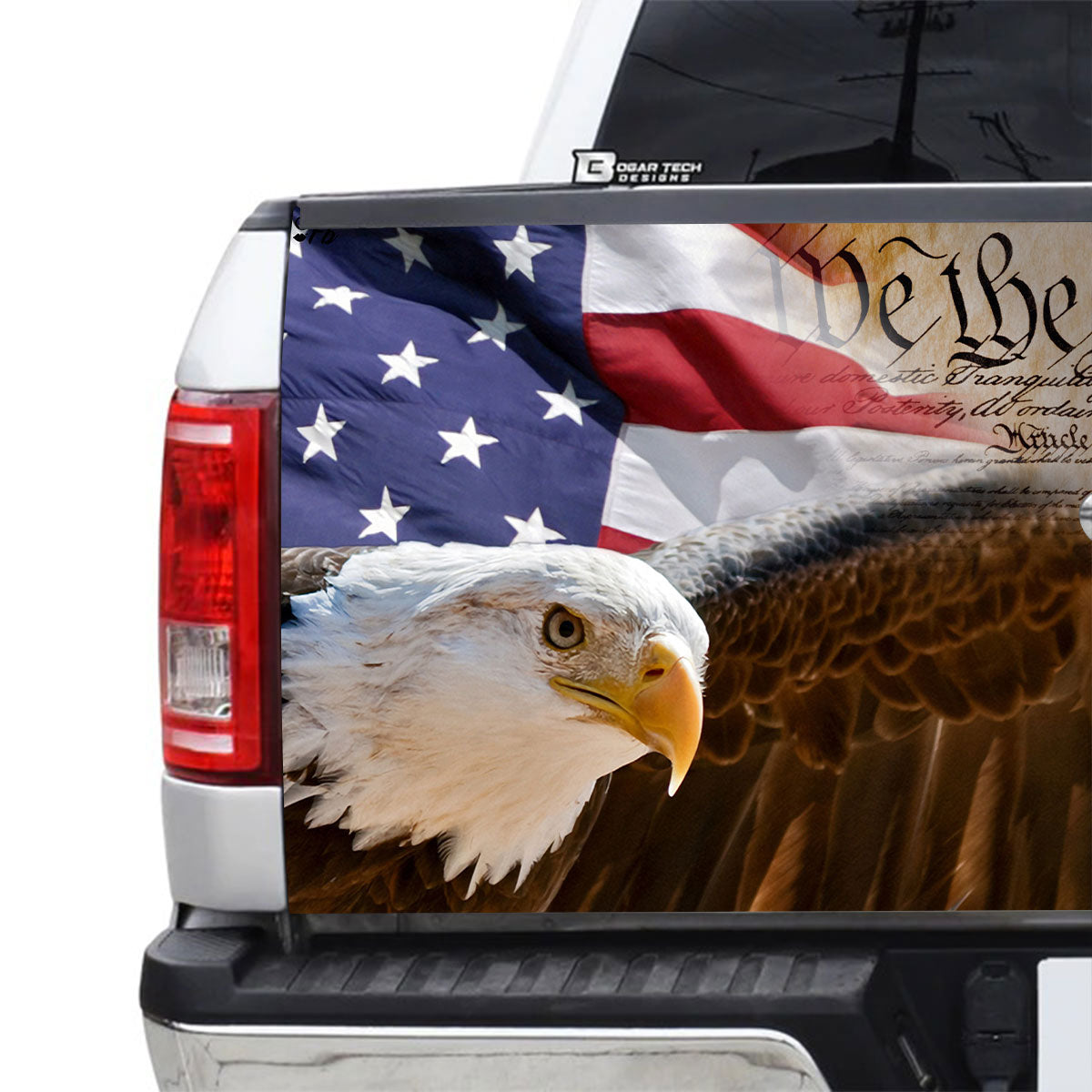 Petthouse | Eagle Veteran American Honor The Title Tailgate Wrap We The People Vinyl Decal