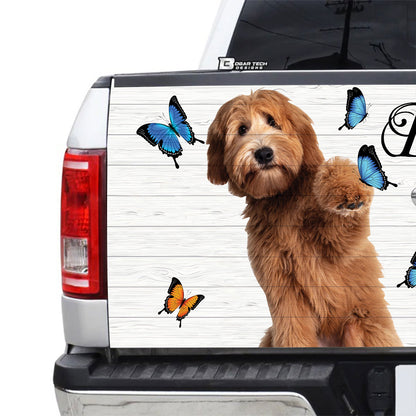 Petthouse | Labradoodle Puppies Tailgate Wrap Labradoodle Butterfly Be Still Quote Truck Decoration