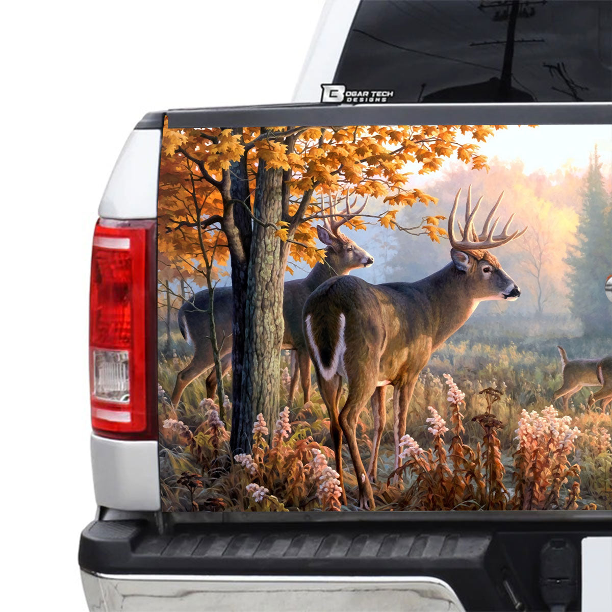 Petthouse | Hunting Forest Deer Doe Buck Tailgate Wrap, Hunter Dad Truck Decor Gift