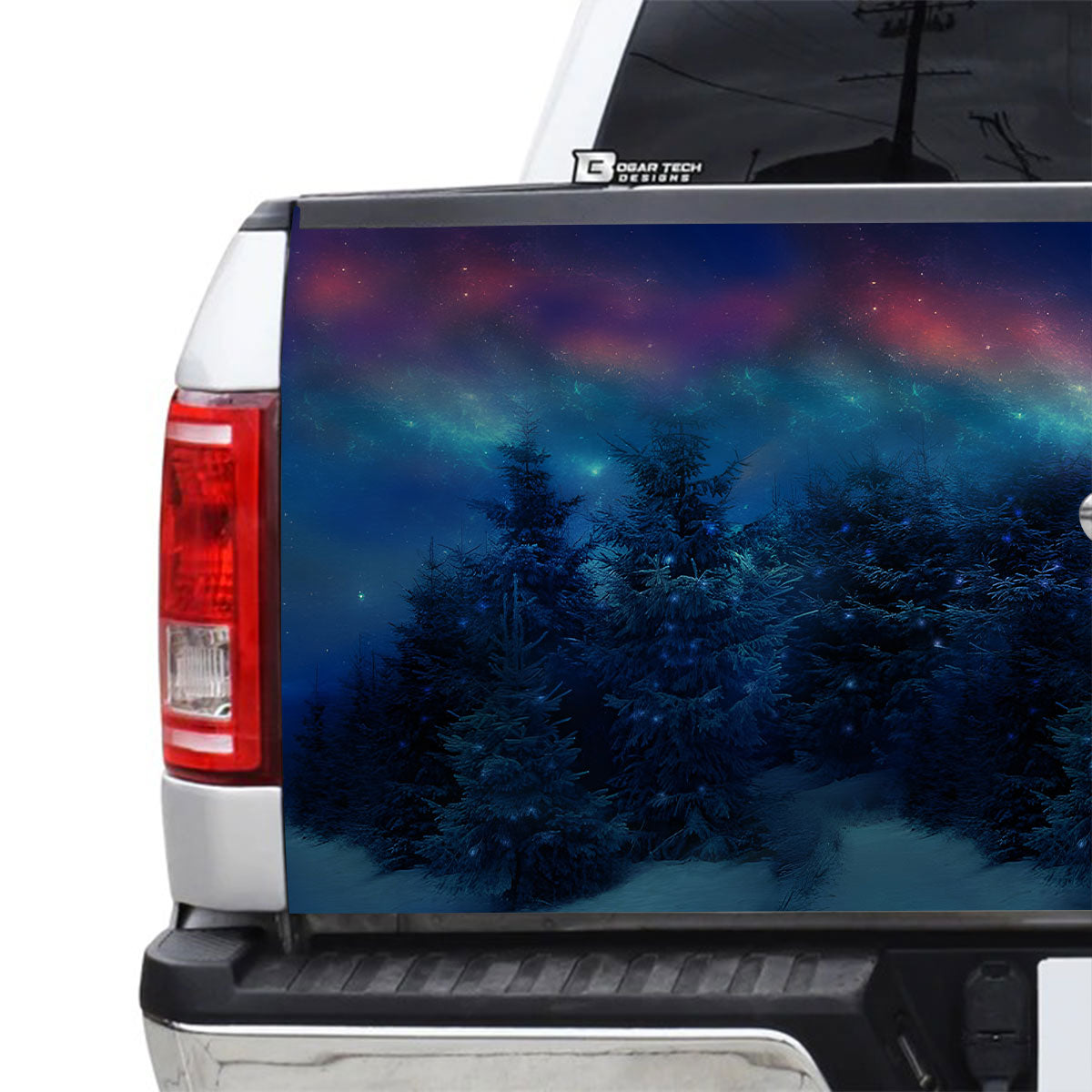 Petthouse | Magical Christmas Night Tailgate Wrap, Reindeer Tailgate Wrap, Magic Night Tailgate Wrap