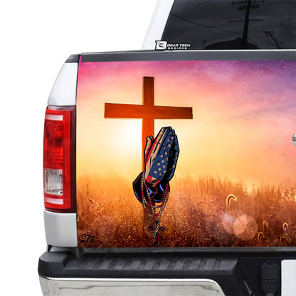 Petthouse | Lion And Lamb Tailgate Wrap, Jesus Prayer Tailgate Wrap, Christian Gift, Jesus Lovers