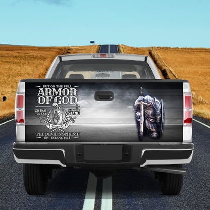 Petthouse | Jesus Warrior Tailgate Wrap, Armor Of God Tailgate Wrap, Christian Gift, Son Of God