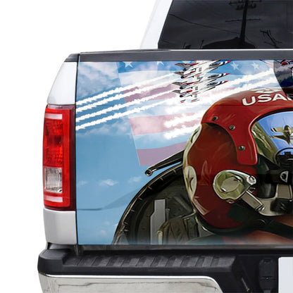 Petthouse | Fighter Plane Tailgate Wrap Air Force Truck Tailgate Decal Military Vinyl Tailgate Wrap Car Decor