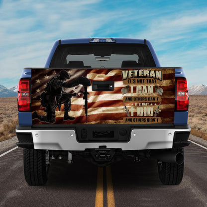 Petthouse | Veteran Truck Tailgate Wrap Decal Veteran I Can Id Did American Veteran Honor The Title