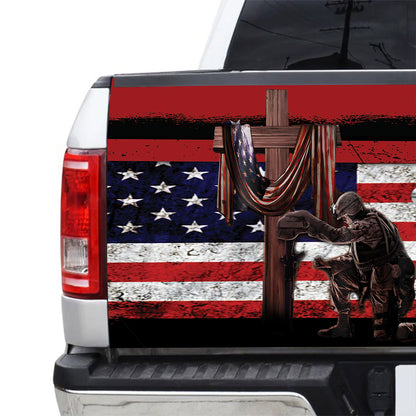 Petthouse | Honor The Fallen Memorial Day Us Veteran Tailgate Wrap Decal Remembrance Day Decoration