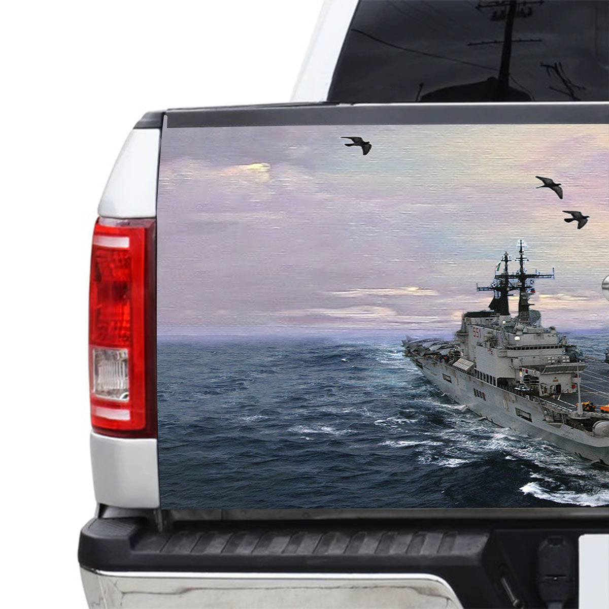 Petthouse | Battleship Ocean Tailgate Wrap Vinyl Graphic Decal Ship Sticker Truck Decoration