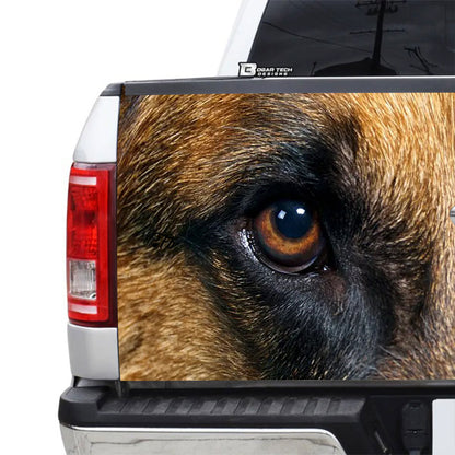 Petthouse | German Shepherd Dog Eyes Tailgate Wrap For Trucks Tailgate Decals Graphic Wraps Dog Mom Dog Dad