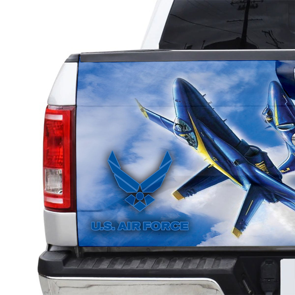 Petthouse | Us Air Force Tailgate Wraps For Trucks Navy Aviation Art Tailgate Sticker Military Aircraft