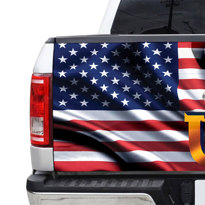 Petthouse | Usa American Flag Tailgate Wrap Eagle Flag Independence Tailgate Decals For Trucks Vinyl Graphic