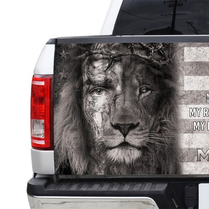 Petthouse | Jesus Is My God My King My Everything Tailgate Wrap Decal Lion Christian Sticker Truck Decor