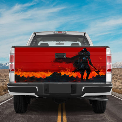 Petthouse | Viking Warrior Lovers, Truck Decor Gift Viking Odin Father Warrior Tailgate Wrap