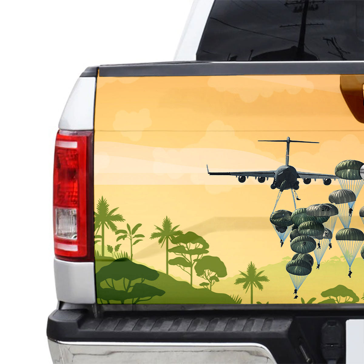 Petthouse | Soldier Tailgate Wraps For Trucks American Air Force Rear Window Decals For Trucks Veteran Pride