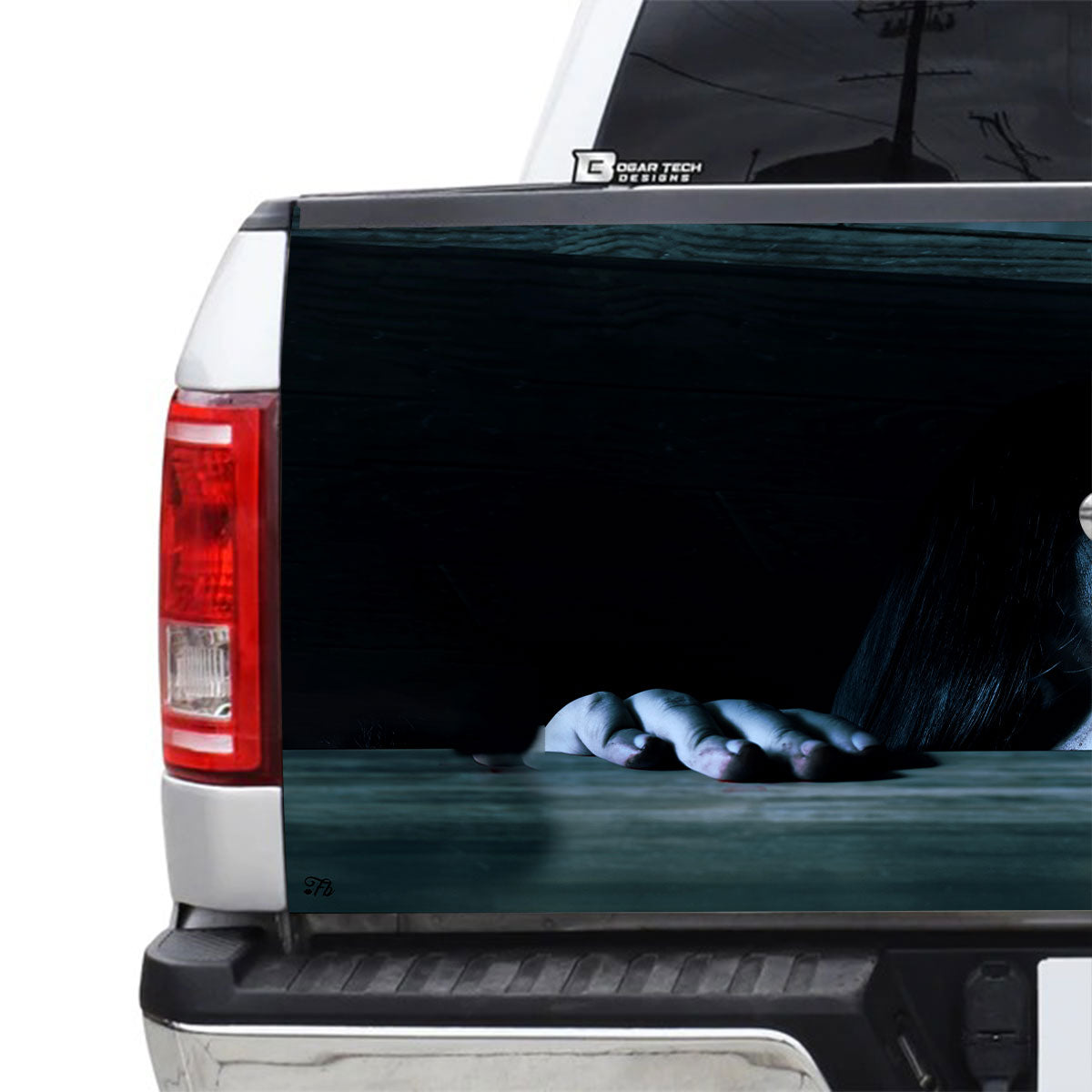 Petthouse | Scary Zombie Horror Ghost Woman Death Halloween Tailgate Wrap Vinyl Graphic Decal Sticker