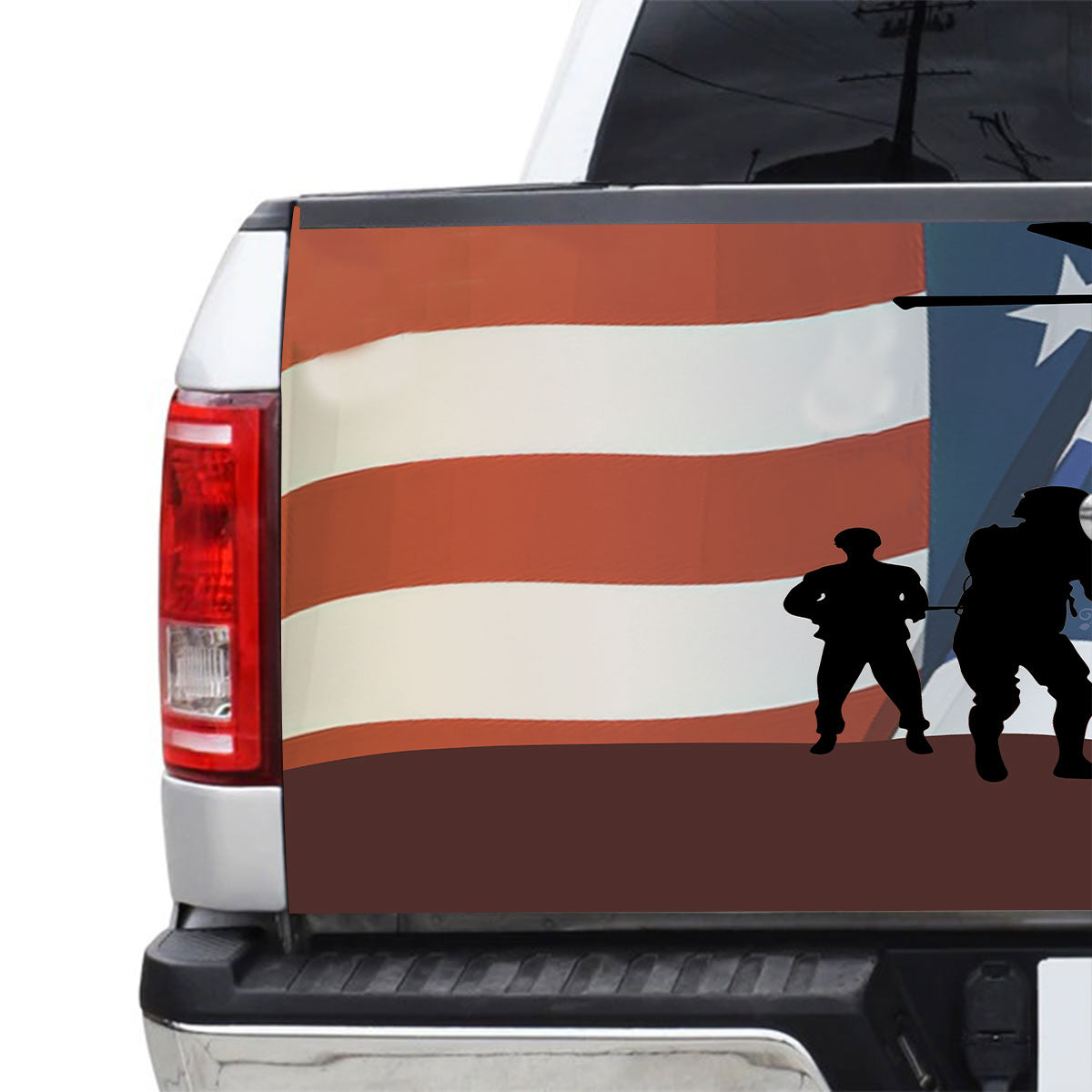 Petthouse | American Veteran Air Force Tailgate Wrap Decal Sticker Us Soldier Military Truck Decoration