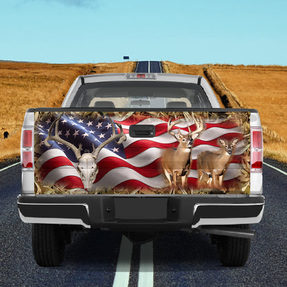 Petthouse | Deer Hunting Truck Tailgate Wrap Hunting Lover American Hunter Deer Skull Buck And Doe