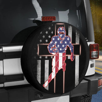 Petthouse | Rugby Spare Tire Cover American Rugby Tire Cover Christ Cross Tire Wrap Christian Decoration