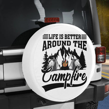 Petthouse | Camping Spare Tire Cover Car Accessories Happy Camper Wheel Cover For Car Camping Lover Gift