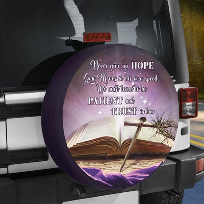 Petthouse | Bible Verse Jesus Spare Tire Cover Christian Tire Cover Christ The Redeemer Wheel Cover Decor