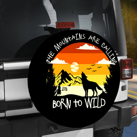 Petthouse | The Mountains Are Calling Cover Born To Wild Wrap Wild Wolf Art Cover Car Decoration