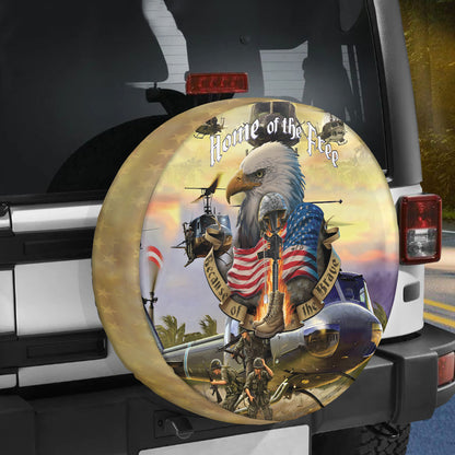 Petthouse | American Veteran Helicopter Spare Tire Cover Veteran's Day Memorial Day Decor Truck Decoration