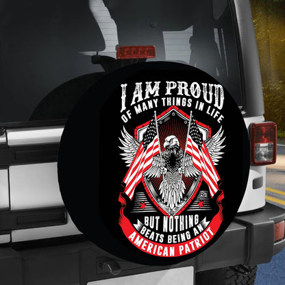 Petthouse | American Patriot, Eagle Spare Tire Cover I Am Proud Being An American Patriot