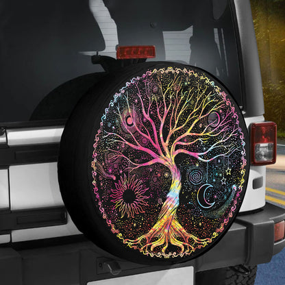 Petthouse | Kanuyee Tree Of Life Sun Moon Galaxy Spare Tire Cover Truck Decoration Gift For Family