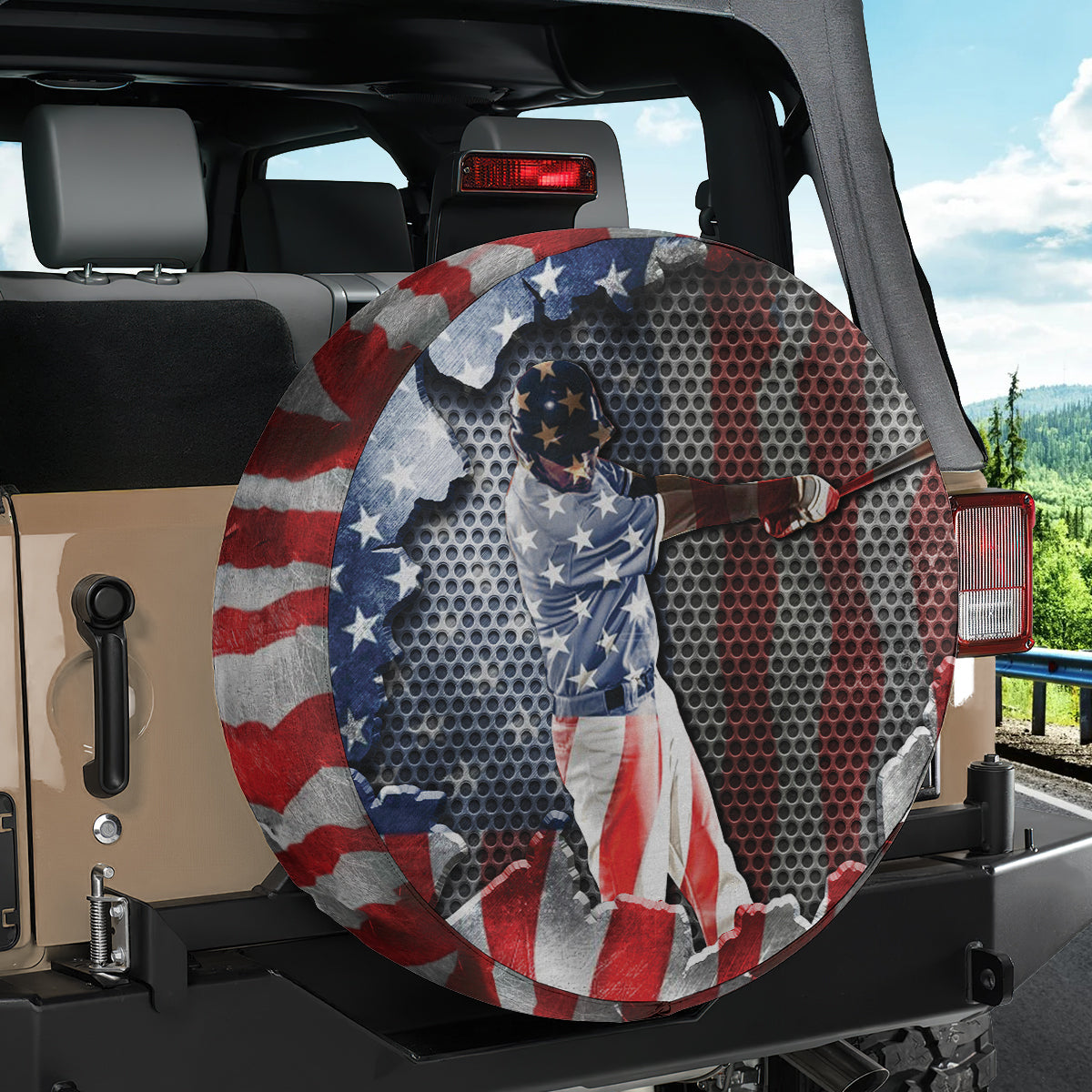 Petthouse | American Football Day Spare Tire Cover American Pride Tire Protector Sport Camper Tire Cover