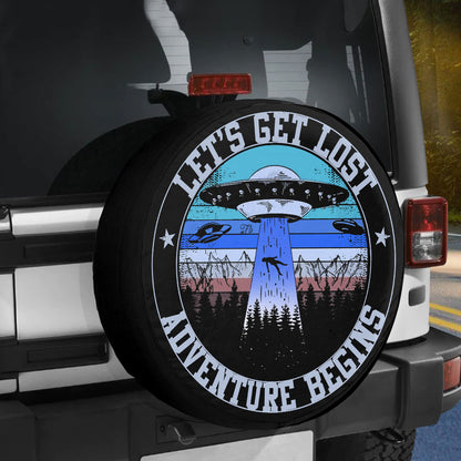 Petthouse | Space Ufo Alien Let's Get Lost Adventure Begins Spare Tire Cover Truck Decoration Space Lovers Gift